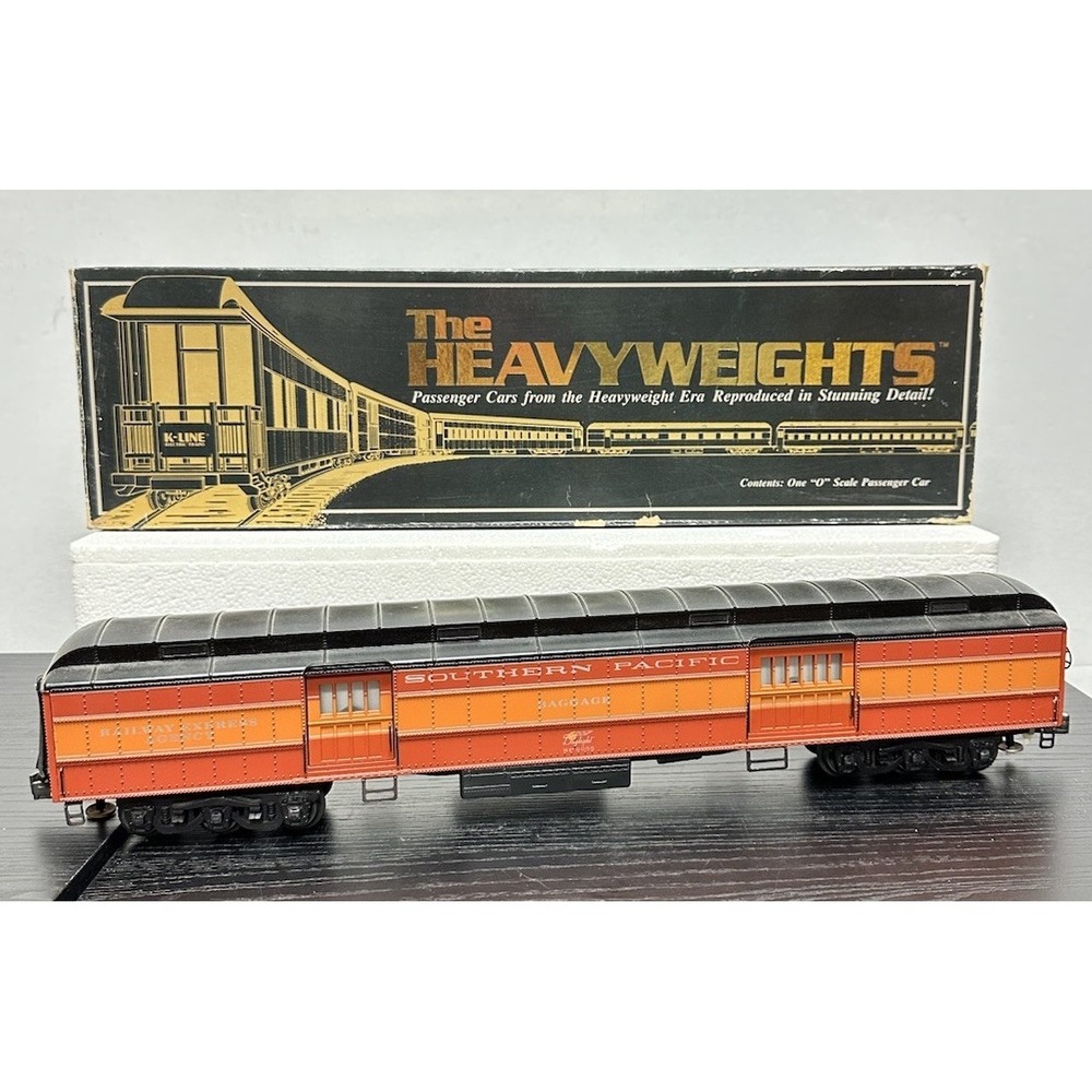 K-Line K6055 Southern Pacific Daylight REA Baggage Car O Gauge Heavyweight w Box